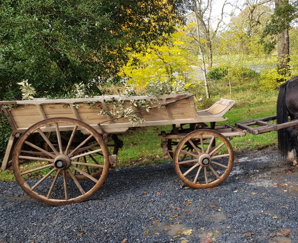 Continental horse drawn delivery wagon